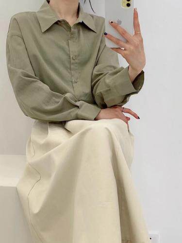 薄荷棉衬衫，女装衬衫，FMV