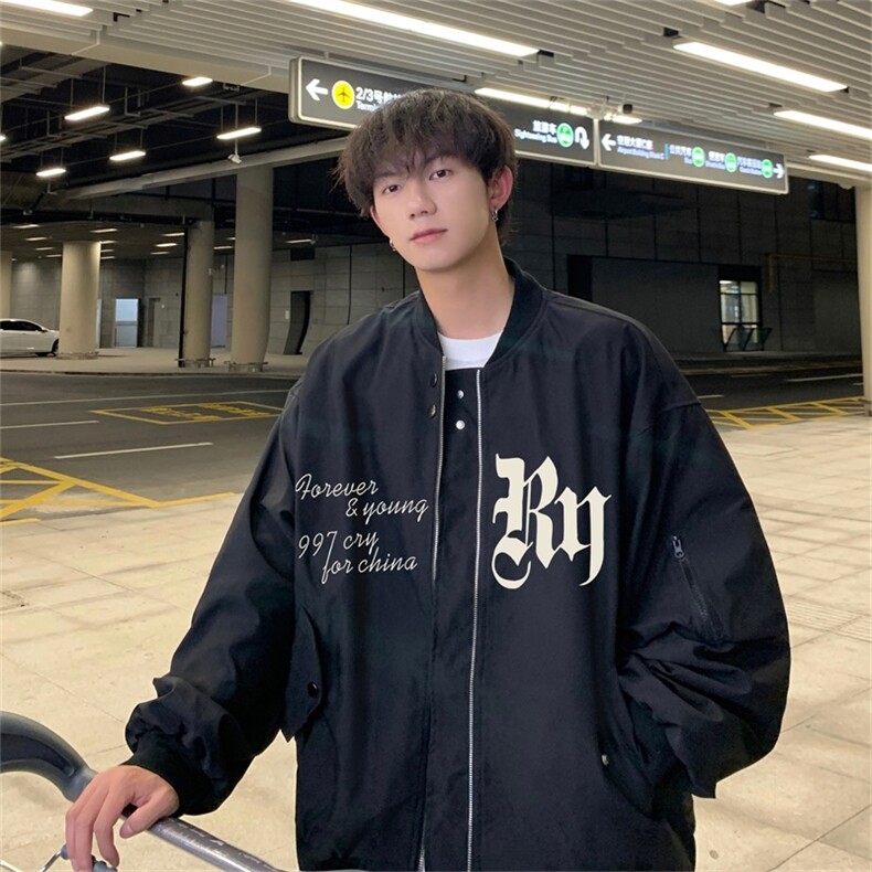 电商DSA028-JKG2304P60100聚酯新款港风工装夹克男控88,男装夹克,电商A028