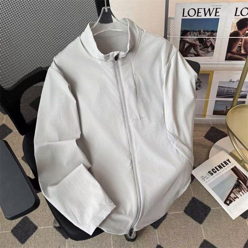 春夏款高品质冰感速干防晒服男女休闲户外运动外套透气机能风夹克，男装防晒衣，电商A486