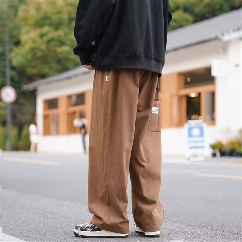 男纯棉新款青少年时尚休闲裤工装裤子宽松A765P40,男装休闲裤,星座1116-2