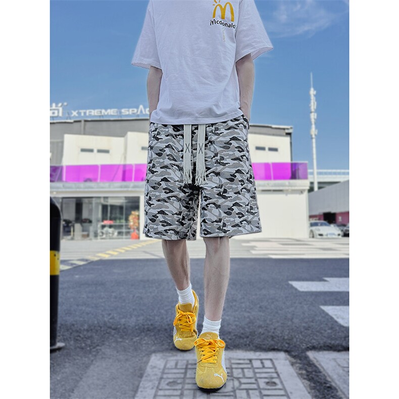 DK50001-P20短裤男女夏季新款休闲冰丝沙滩中裤宽松百搭五分裤,男装牛仔裤,电商A178