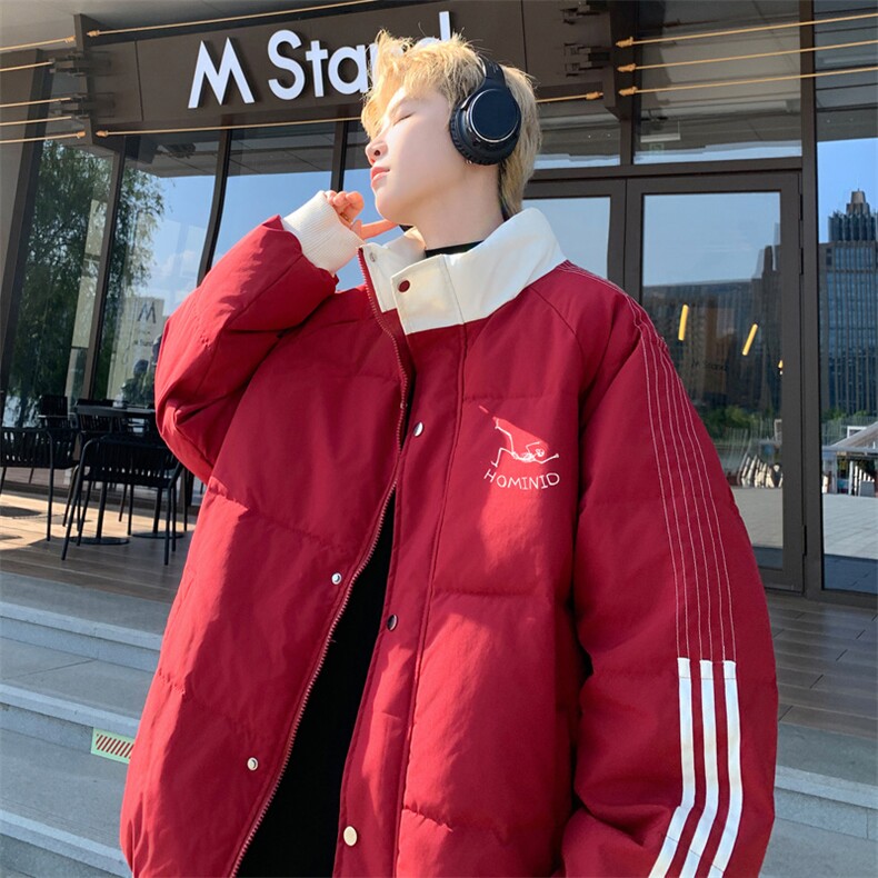 ！2025秋冬新款男士卡通印花棉衣加厚情侣棉服外套MY205特P80,男装棉衣,电商B220