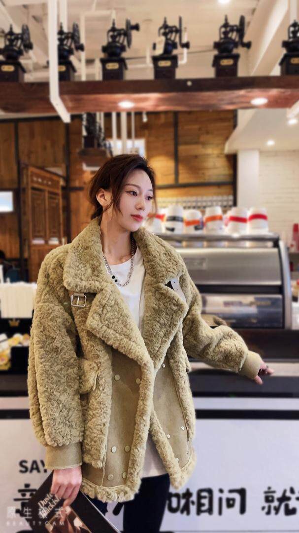 冬季皮毛一体面料柔软，其它，倾城伊人
