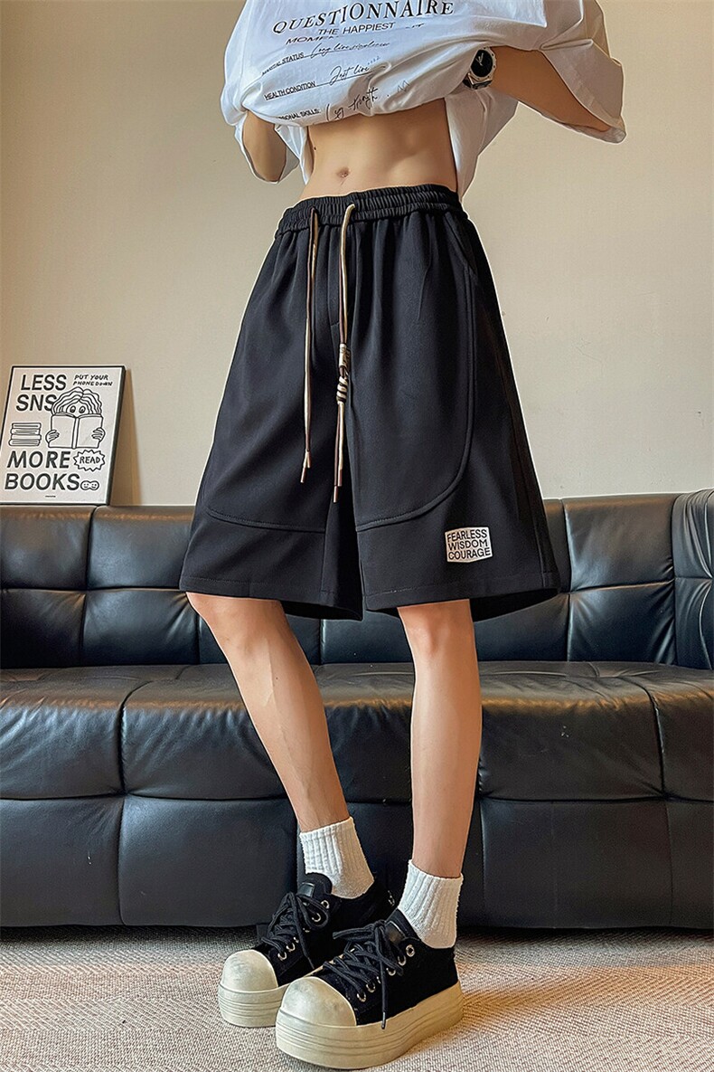 8XL-M抖音品质特大码ins潮流亮色休闲短裤印花五分裤DK1521P35,男装休闲裤,电商D206-1