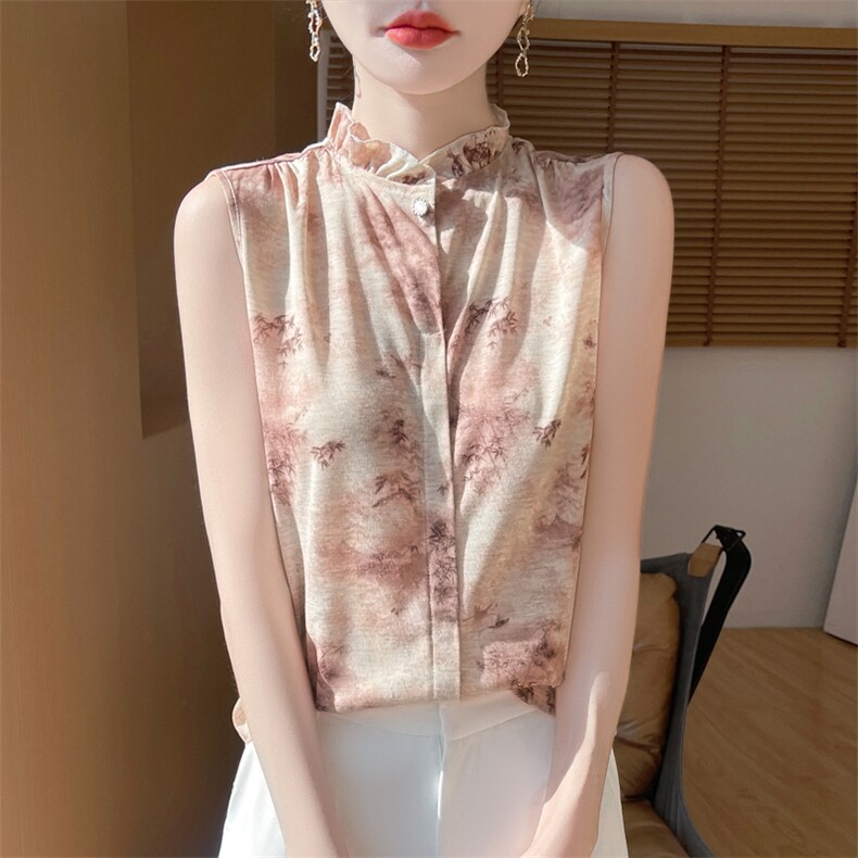 夏季轻薄开衫薄款无袖宽松女针织衫圆领开衫,针织衫/毛衣,绒宛羊绒