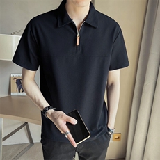 2025新款夏季男士短袖T恤纯色潮牌Polo衫半袖体恤A313-A110-P55，男装T恤，电商A313