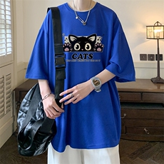 华夫格t恤男短袖男大码五分袖大皂风HT73389-P22，男装T恤，电商A040