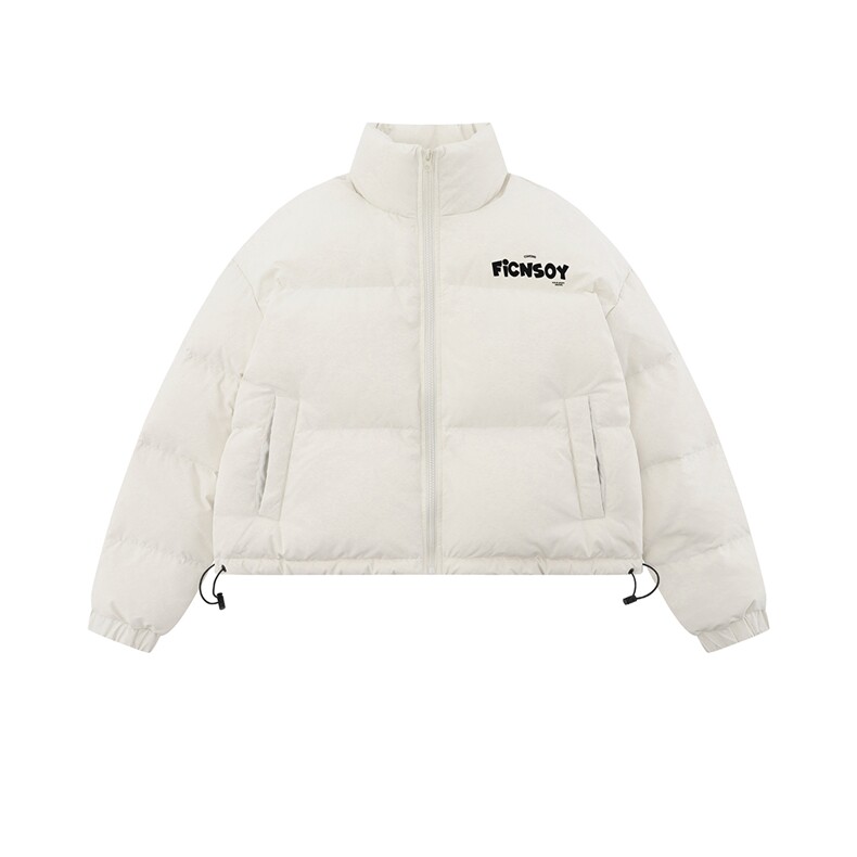 白底新款冬季时尚百搭宽松字母印花潮流棉服外套MY502P85控118,男装棉衣,电商A247-1