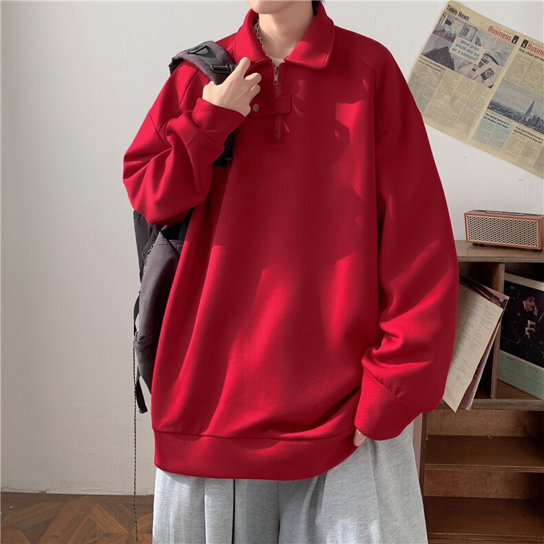 XZ809A/KPL01/P55/控68半拉链设计感POLO衫卫衣外套,男装Polo衫,星座809A(原222-1)