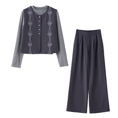 三件套2025年秋季，时尚新品，气质潮流，女装套装/套裙，江南富贵女