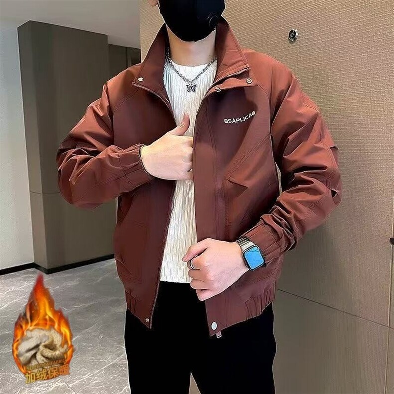 025潮牌立领男士春秋季新款外套潮流夹克工装上衣,男装夹克,星座218-1（原230）
