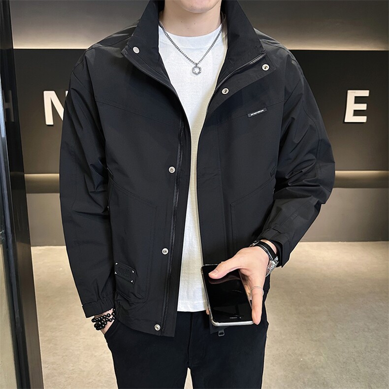 工装夹克男休闲上衣多口袋立领夹克DS-A329-ZL2402-P95,男装夹克,电商A329