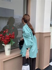 款号：WC0057 交叠翻领衬衫,女装衬衫,BD