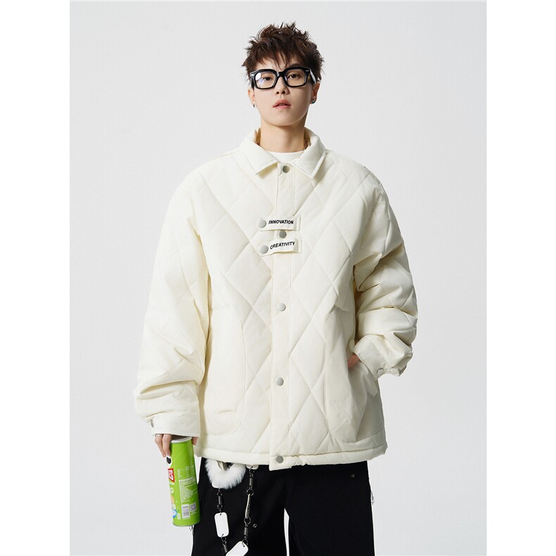 仓库现货MY1112-特批80 秋冬棉衣加厚夹克领加棉外套刺绣棉服加厚图片