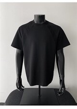 抖音得物高品质二开270G重磅美式高街曼巴棉螺纹拼接短袖T恤，男装T恤，电商A486