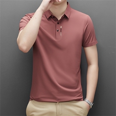 polo衫中年商务休闲男装夏季新款男士短袖T恤半袖翻领宽松上衣服，男装Polo衫，电商B212（原钱塘6029）