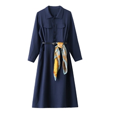 2025年秋季新款优雅修身连衣裙长袖裙子8510，女装连衣裙，欣贝拉