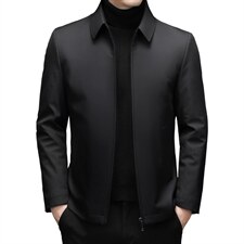 新款冬装羽绒服中老年休闲加厚羽绒外套中年爸爸装ZL32132-P208,男装羽绒服,电商B212（原钱塘6029）