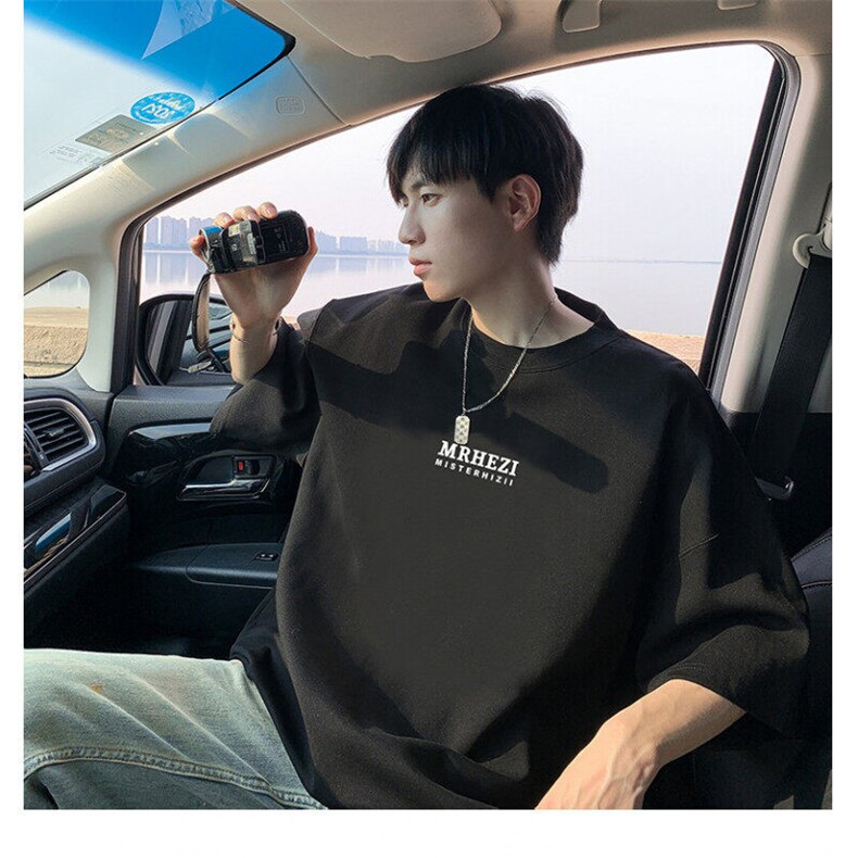 C490P24短袖t恤男宽松大码圆领潮流印花潮牌纯棉T恤上衣,男装T恤,星座512-6