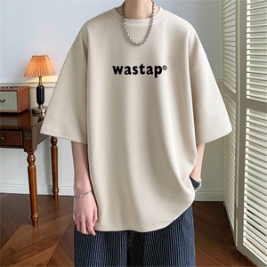 量大优 重磅220克华夫格短袖T恤 wast印花HT309-P20图片