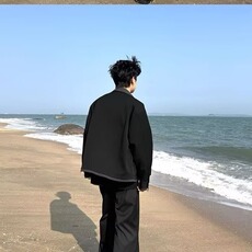 A175-P73复古棕色小皮衣春秋外套韩版百搭宽松港味英伦显瘦，男装皮衣，电商B323A
