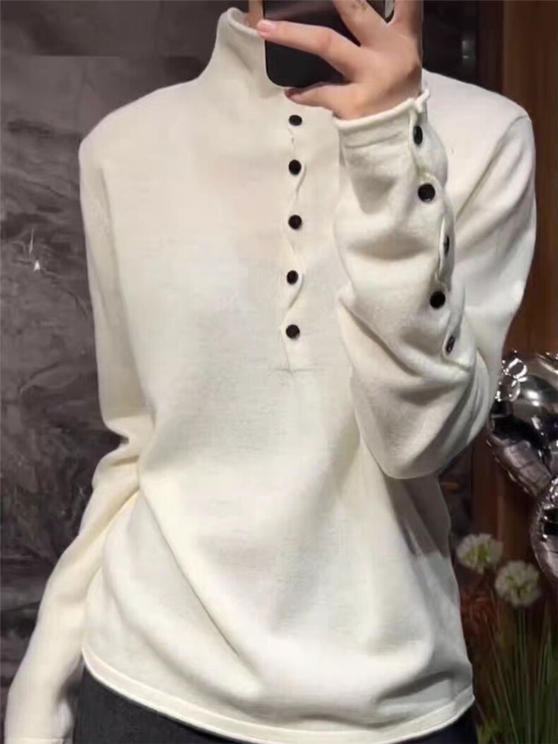 2026年秋季时尚百搭通勤简约休闲套衫通勤休闲/淑女，女装针织衫/毛衣，锦瑟羊绒