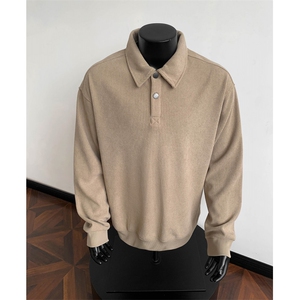 高品质现货男式新款长袖时尚休闲男装翻领卫衣XZ608-W701-P55图片
