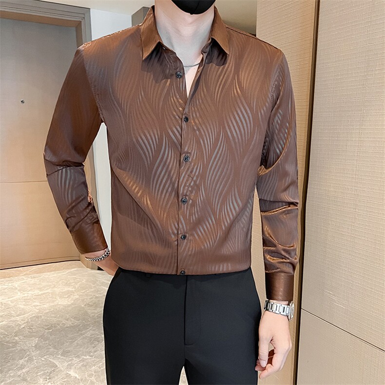 秋冬季男士新款社会小伙店主风长袖衬衫301A-1/CS609/P55,男装衬衫,星座301A-1