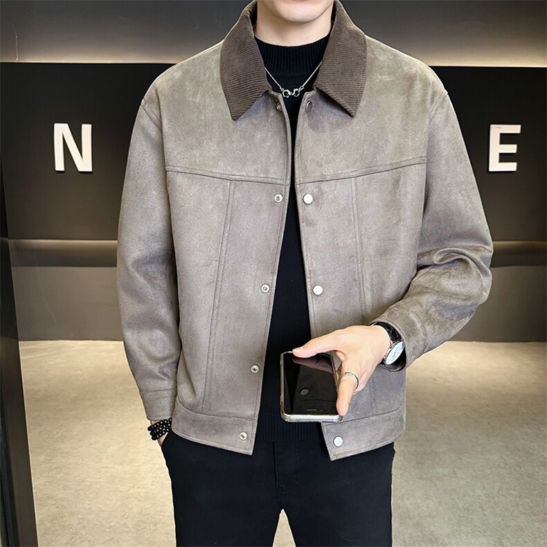 JK903-P150 2025秋季时尚痞帅青年夹克外套休闲图片