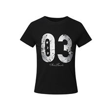 辣妹短袖正肩T恤衫女数字印花修身显瘦2026夏季短款上衣YD276-P30，男装T恤，星座509