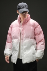 特批P70无差价冬新美式渐变色棉服情侣防风防水保暖棉衣外套M2917，男装棉衣，电商A001