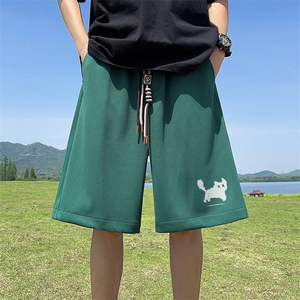 已注册新款直播抖音得物品质菠萝格运动男休闲短裤K082P30图片