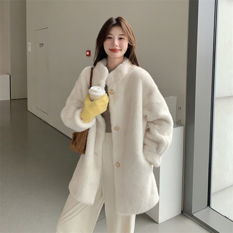 现货主推！！仿水貂皮毛一体外套2C205-8809-P185-K268,女装皮草,2C205