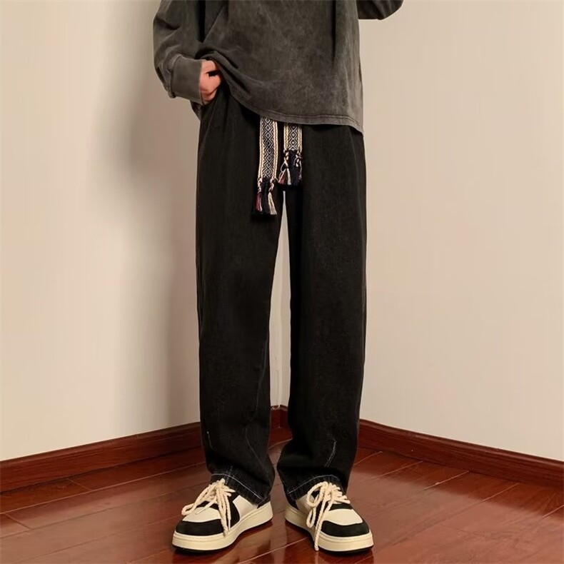 美式牛仔裤男春秋新款休闲直筒裤N9907P43,男装牛仔裤,星座1116-2
