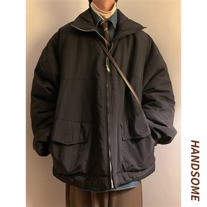 冬季工装棉服男宽松大落肩棉衣外套 101P110 控158图片