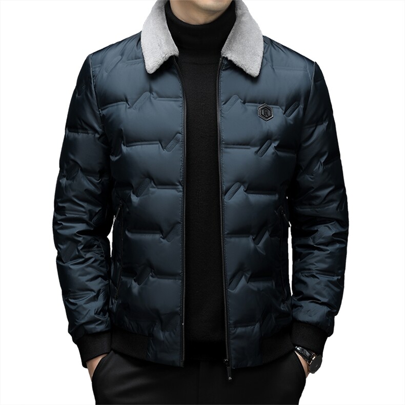 CSYR98201钱塘2020-2中年男士冬加厚款商务休闲翻领羽绒服P180,男装羽绒服,钱塘207-2