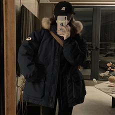 工装棉服2023中长款情侣派克服假毛领（真毛领+10）C575-135，男装棉衣，星座911-2(原星座613-2）