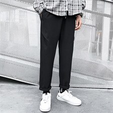 主推跑量款夏季青少年冰爽透气大码港风休闲九分裤男K9151P28，男装休闲裤，电商B226