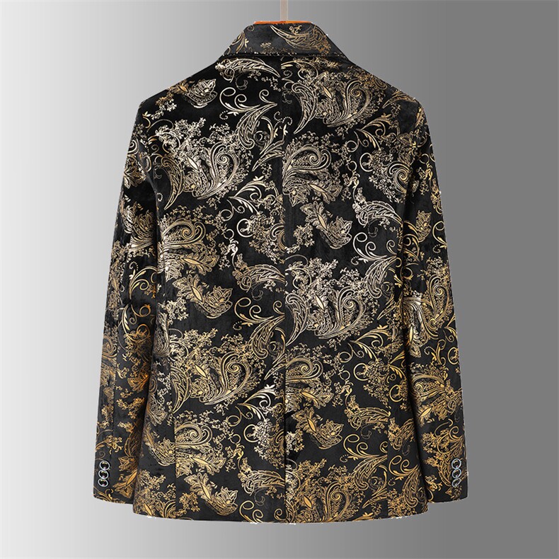 金色银色西装外套男士秋冬新款英伦休闲轻熟西服A056-9919P85,男装西服套装,电商A056