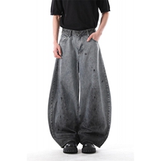 903-AK037-特P58【S-3XL】做旧脏弯刀牛仔裤3，男装牛仔裤，星座903