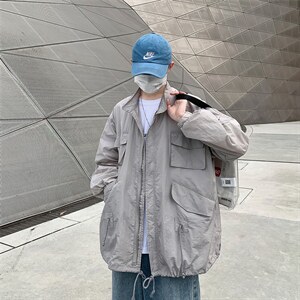 F1029/P45防晒衣男士夏季户外薄款工装夹克男透气大码外套防晒衫，男装夹克，电商A141