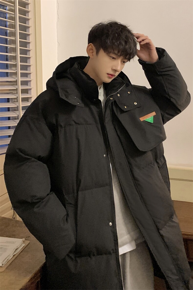 冬季新品中长款连帽棉衣男韩版潮流学生棉服棉袄812-MY668-P148,男装棉衣,星座812