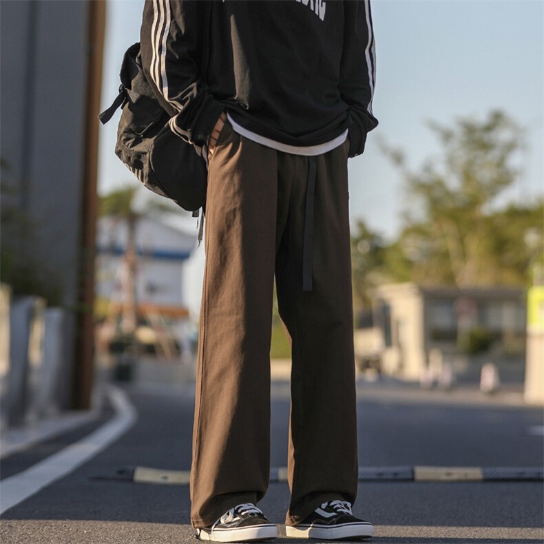 垂感阔腿裤男款秋季宽松运动长潮流男士休闲长裤K661-特批-40,男装休闲裤,星座718-1