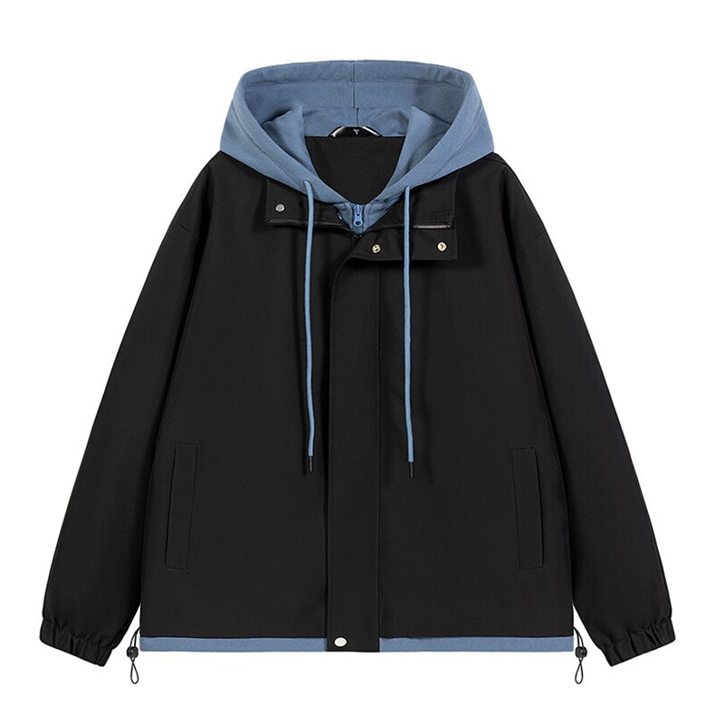 秋季现货假两件夹克男二开三防冲锋衣外套DSA157B-JK763-P68,男装夹克,电商A157B