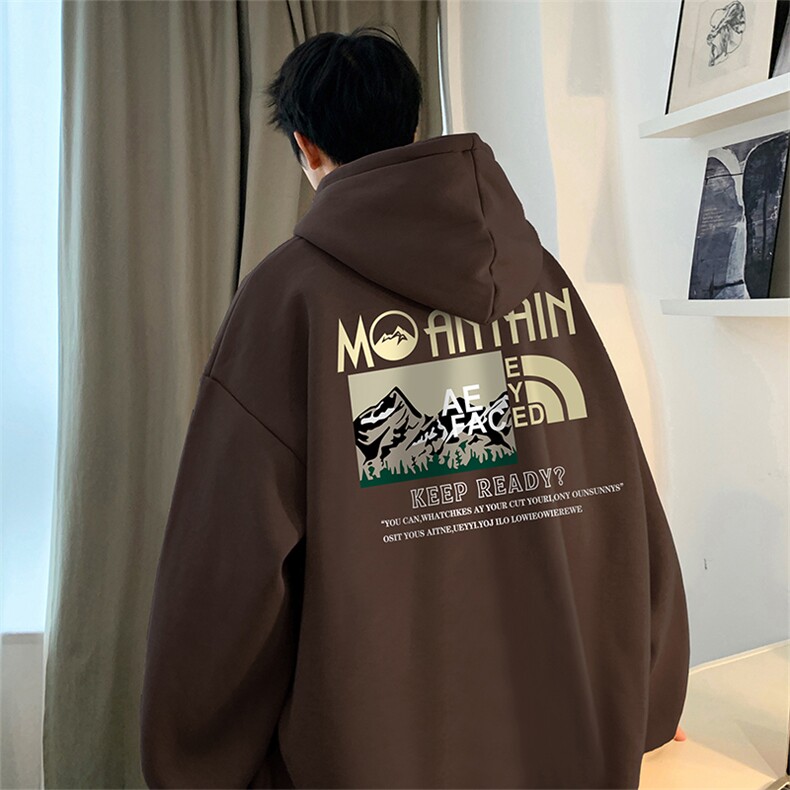 抖音得物供货可提供视频秋冬重磅美式宽松连帽卫衣DL1997,男装卫衣,电商A486