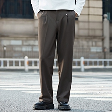 男士休闲西裤2025新春秋季宽松直筒西装裤垂坠感长裤子潮K2021p95，男装休闲裤，电商A355（原A415）