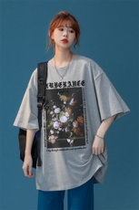 中性新款夏季潮流时尚情侣宽松百搭ins短袖T恤T1049P25控38，男装T恤，A247A