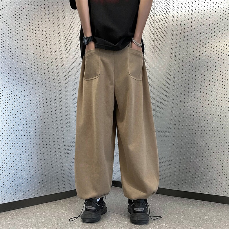 高街潮牌宽松休闲裤男夏季薄款垂感直筒阔腿裤运动裤K6699-P42,男装休闲裤,星座512-4