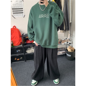特P25控48 秋冬新款男士圆领卫衣宽松休闲日常百搭上衣WQ2423图片