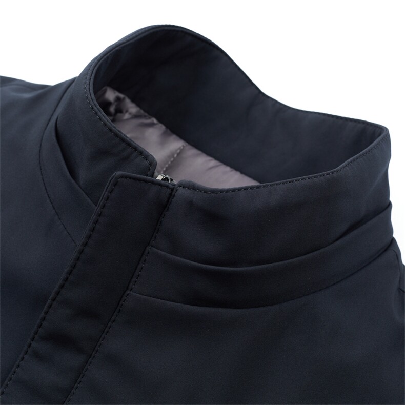 脱卸帽子中年纯色棉衣加厚保暖冬季爸爸冬装外套棉服HM2058-P160，男装棉衣，电商B212（原钱塘6029）